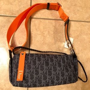 Christian Dior Denim Flight Bag